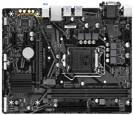 Mainboard Gigabyte B460M D2V (Chipset Intel B460/ Socket SK1200/ VGA onboard/mATX)